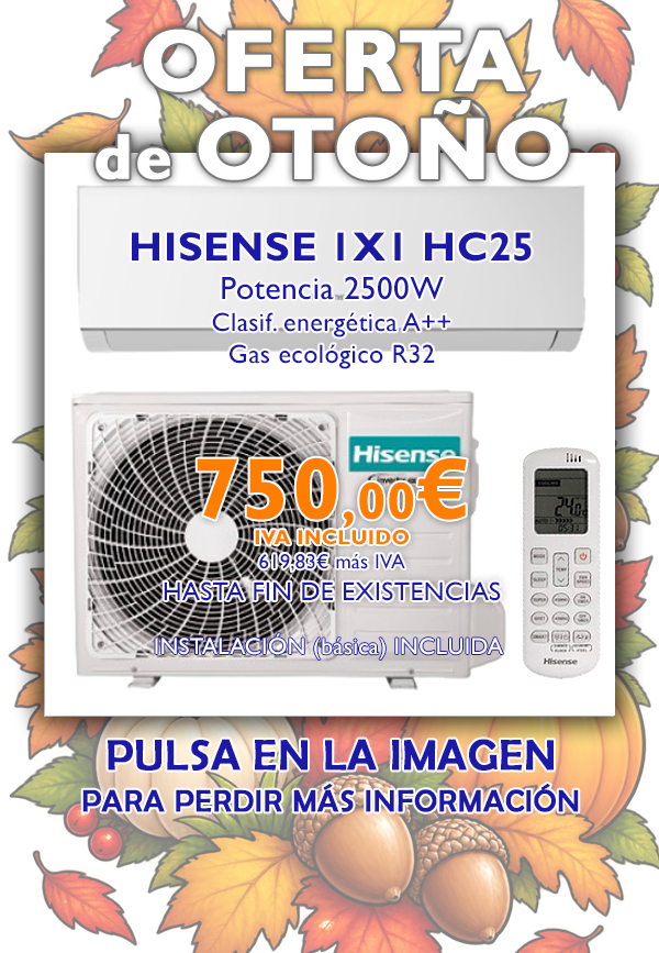 oferta de aire acondicionado economico con bomba de calor en madrid con instalacion incluida